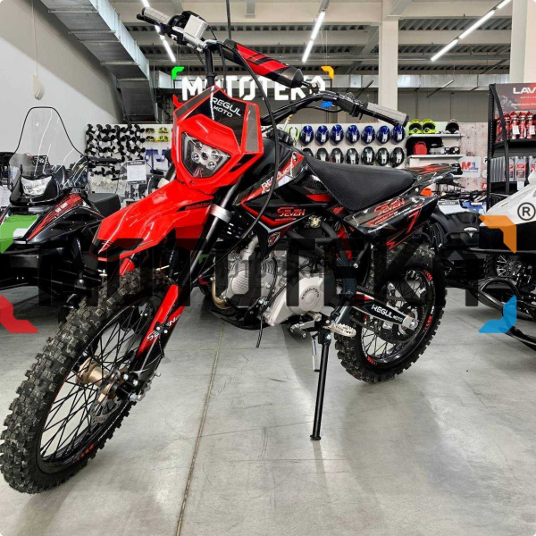 Питбайк Regulmoto (Регулмото) SEVEN MEDALIST PRO 49cc (150) 19/16 чёрный/красный | Мототека