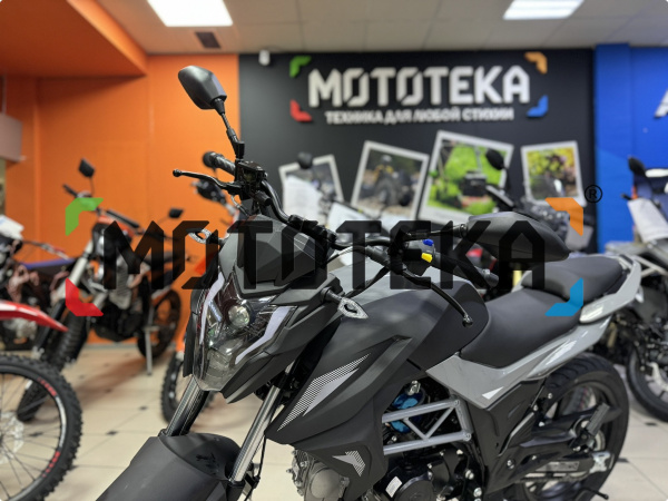 Мопед Мотомир OKAMI 49.9 (110) чёрный/серый | Мототека